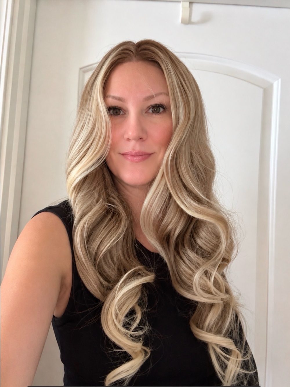 13x4 lace front long body wave wig- Natural Blonde color